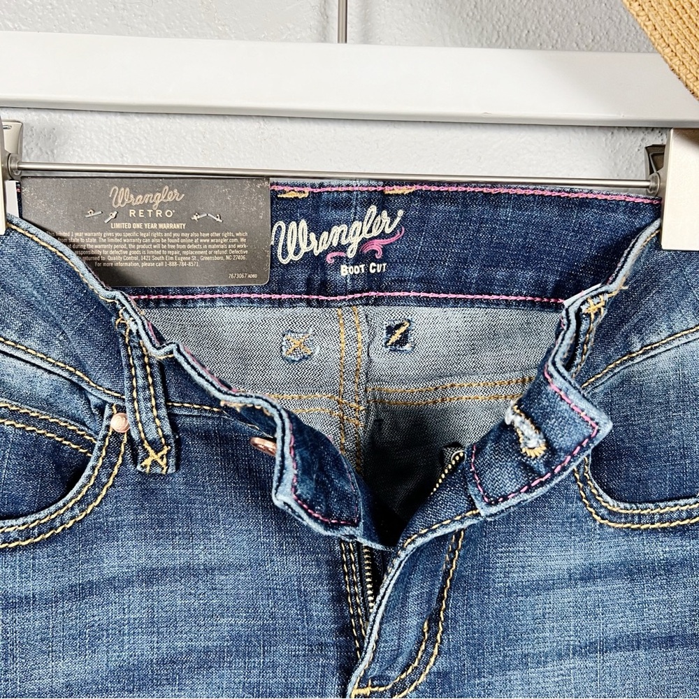 NWT Wrangler Retro Mae Mid-Rise Bootcut Jeans Size 7/8 x 30 - Picture 8 of 12